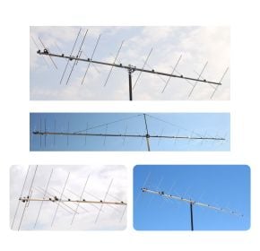 Antennas Amplifiers Yagi 2m, 8x2 - 14x2 El.; Cross/XPol, Coax