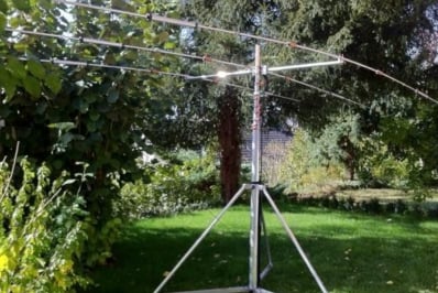 antenna in backyard
