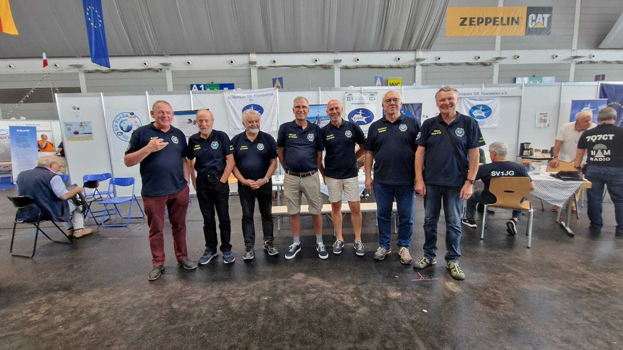 Europäische Teammitglieder in Friedrichshafen